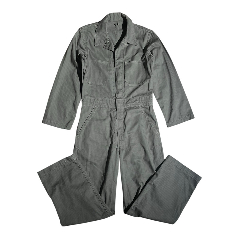 As Ever NYC Zip Jumpsuit Coveralls Olive Gray